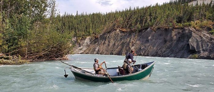 Drift boat fishing